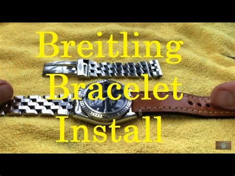 breitling metal band removal|Breitling watch band adjustment.